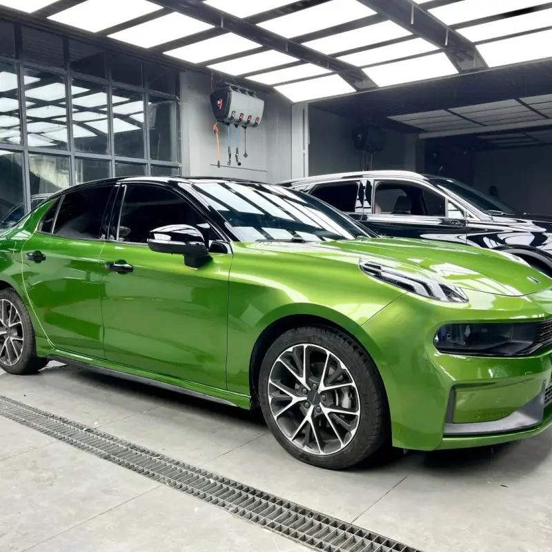 Gloss Metallic Mamba Green Car Vinyl Wrap