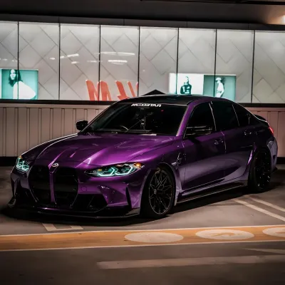Gloss Metallic Twilight Purple Car Vinyl Wrap PET 02