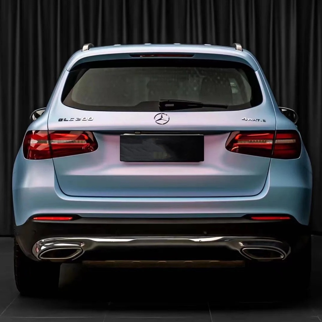 Matte Chameleon Pink Blue Car Vinyl Wrap PET