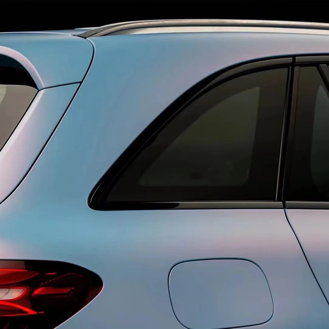 Matte Chameleon Pink Blue Car Vinyl Wrap PET