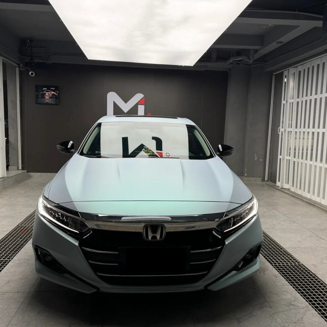 Matte Metallic Chameleon Green Blue Car Vinyl Wrap