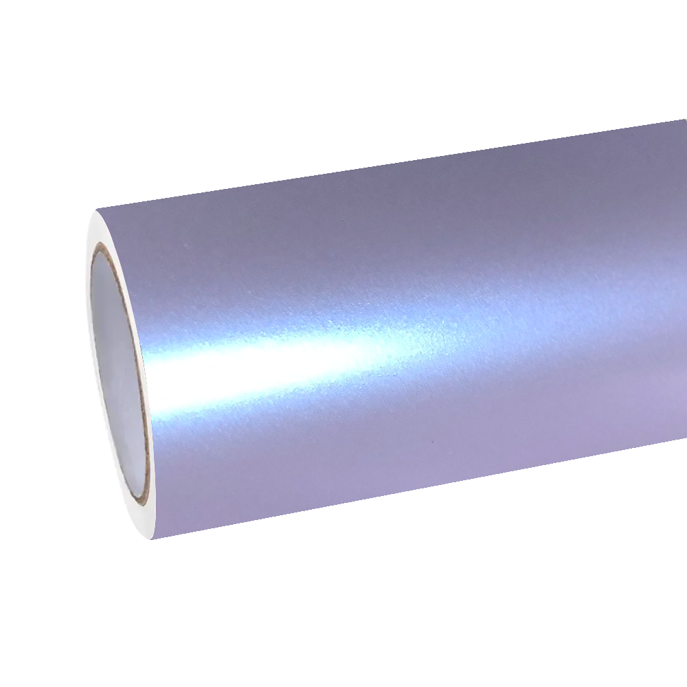 Matte Metallic Silver Purple Car Vinyl Wrap PET