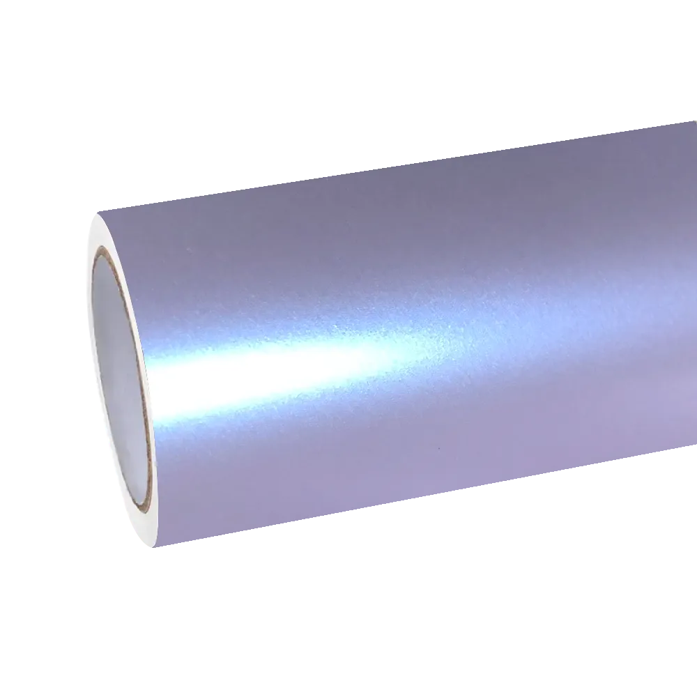 Matte Metallic Silver Purple Car Vinyl Wrap PET