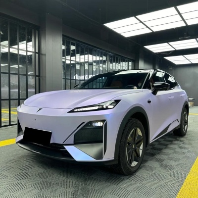 Matte Metallic Silver Purple Car Vinyl Wrap PET 02