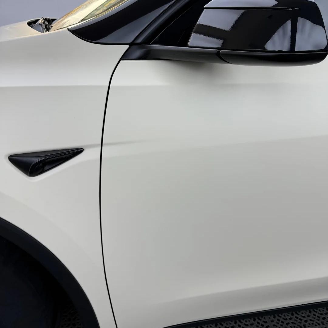 Ultimate Flat Pepper White Car Vinyl Wrap PET