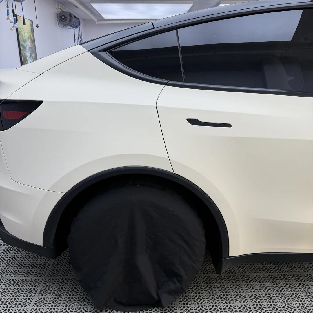 Ultimate Flat Pepper White Car Vinyl Wrap PET