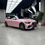 Matte Metallic Pearl Pink Car Vinyl Wrap PET