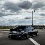 Super Glossy Piano Black Car Vinyl Wrap Porsche BMW PET 
