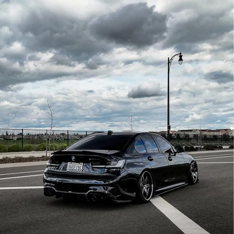 Super Glossy Piano Black Car Vinyl Wrap Porsche BMW PET 