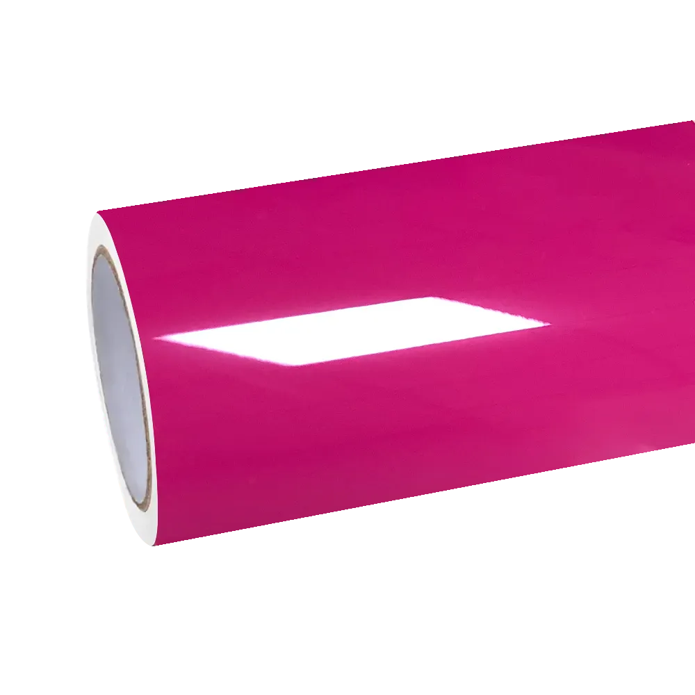 Gloss Crystal Rose Red Car Vinyl Wrap PET