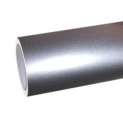 Gloss Metallic Combat Grey Car Vinyl Wrap PET 01