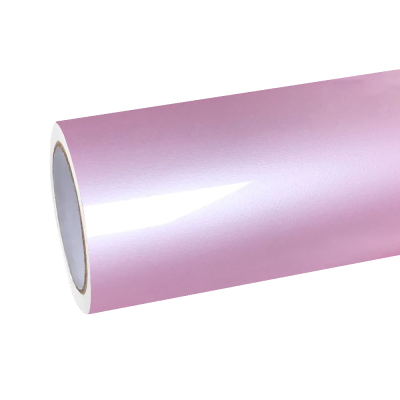 Gloss Metallic Sakura Pink Car Vinyl Wrap PET 01