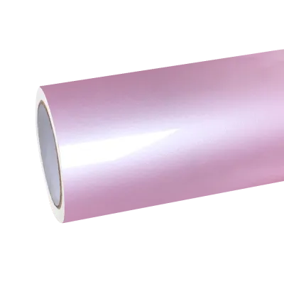 Gloss Metallic Sakura Pink Car Vinyl Wrap PET 01