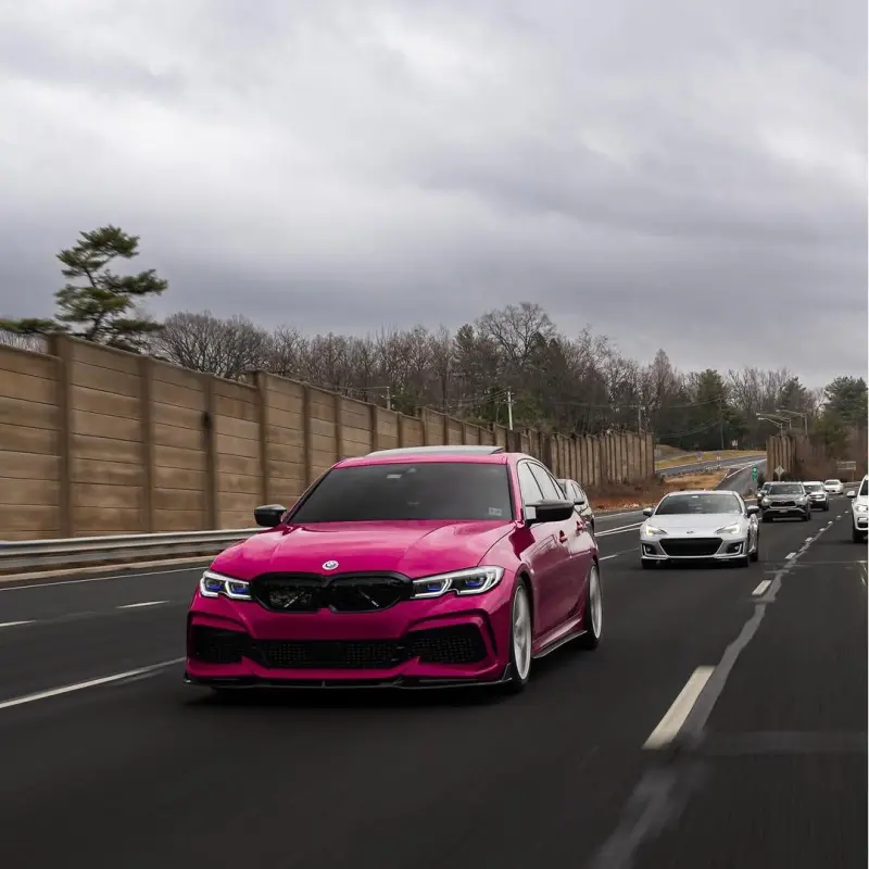 Gloss Ruby Star Car Vinyl Wrap
