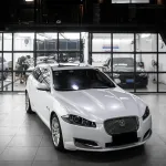 Glossy Shell White Car Vinyl Wrap Audi Tesla