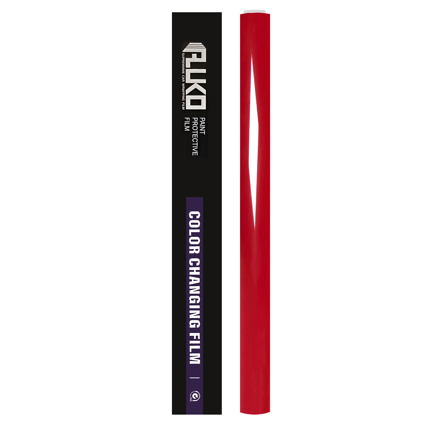 TPU Gloss Ferrari Red Colored PPF Paint Protection Film