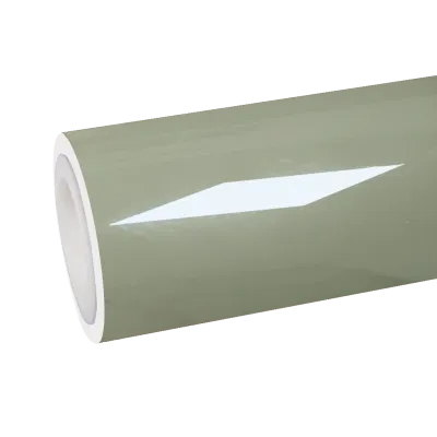 TPU Gloss Khaki Green Car Vinyl Wrap 01