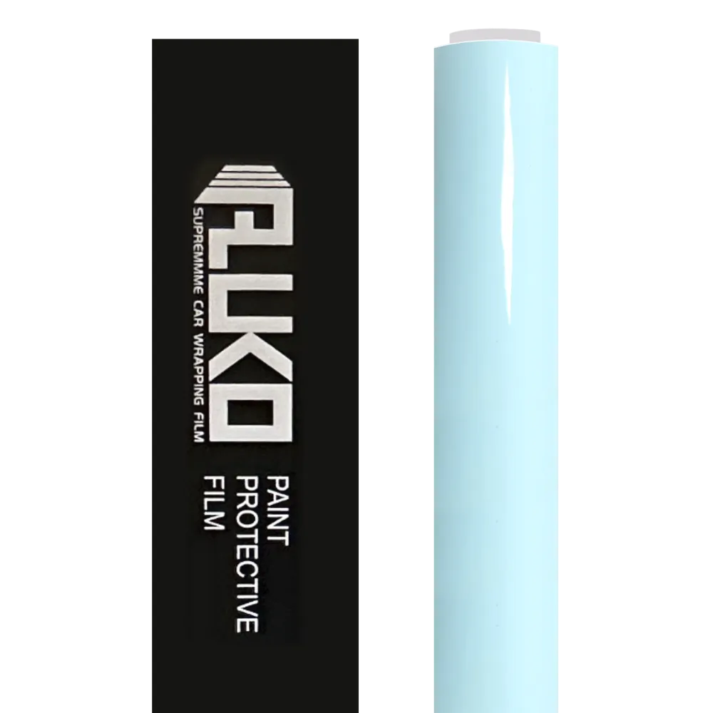 TPU Gloss Light Blue Car Vinyl Wrap Sale