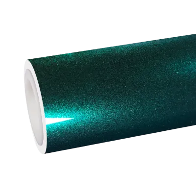 TPU Gloss Metallic British Royal Green Car Vinyl Wrap 01