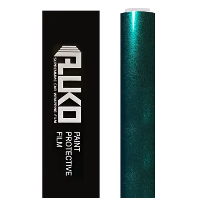 TPU Gloss Metallic British Royal Green Car Vinyl Wrap 02