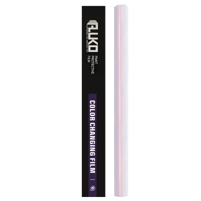TPU Gloss Metallic Chameleon Pink White Car Vinyl Wrap 02