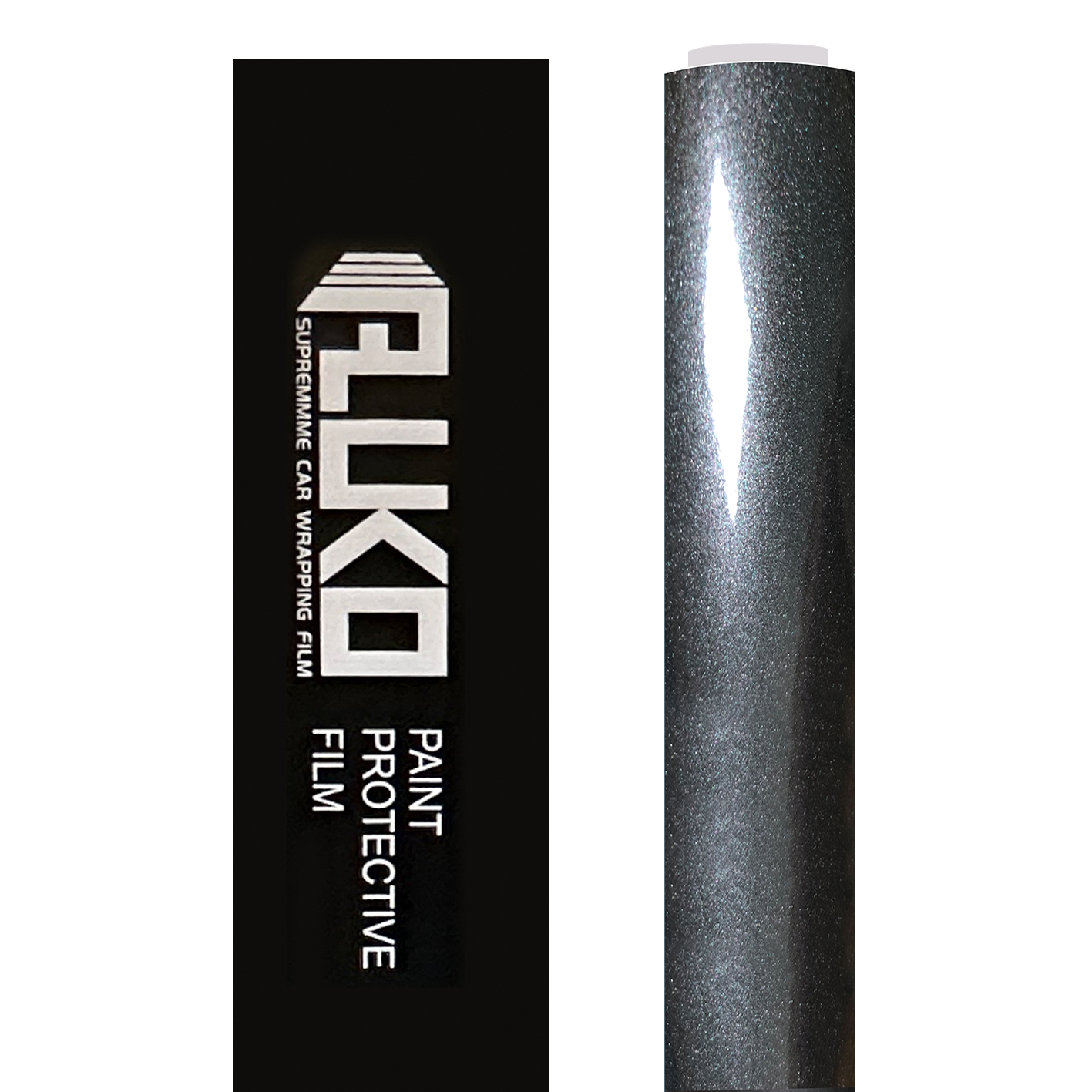 TPU Gloss Metallic Charcoal Grey Colored PPF Paint Protection Film