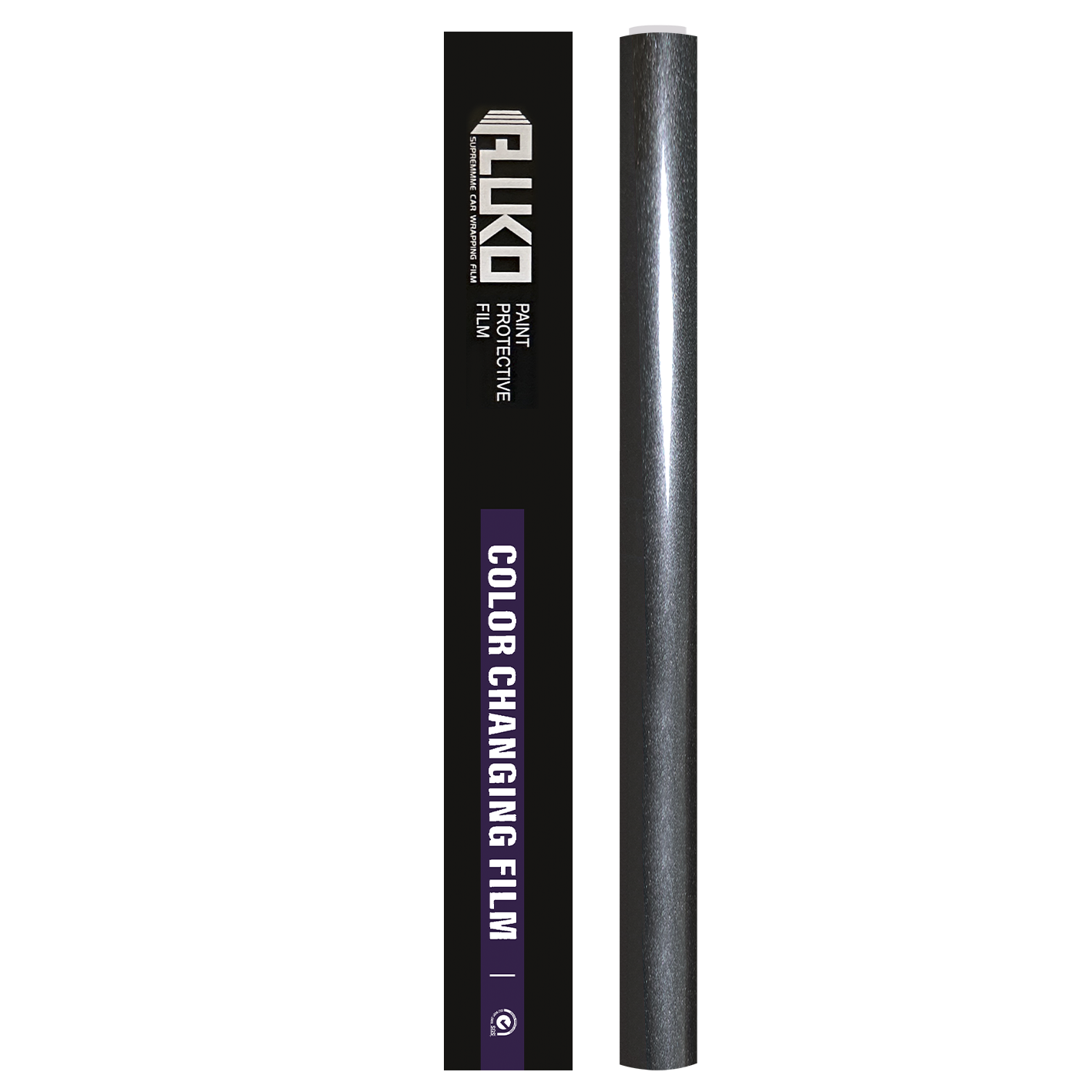 TPU Gloss Metallic Charcoal Grey Colored PPF Paint Protection Film