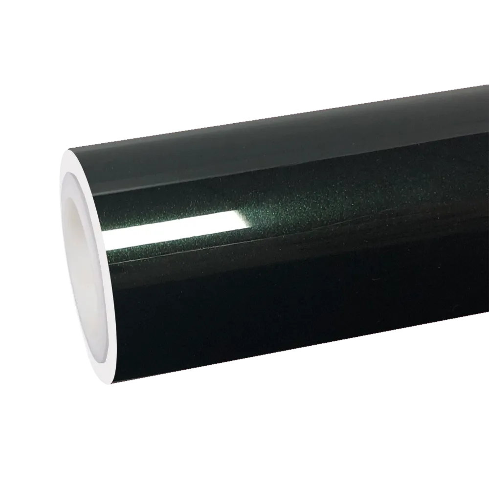 TPU Gloss Metallic Diamond Green Car Vinyl Wrap