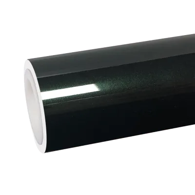 TPU Gloss Metallic Diamond Green Car Vinyl Wrap 01