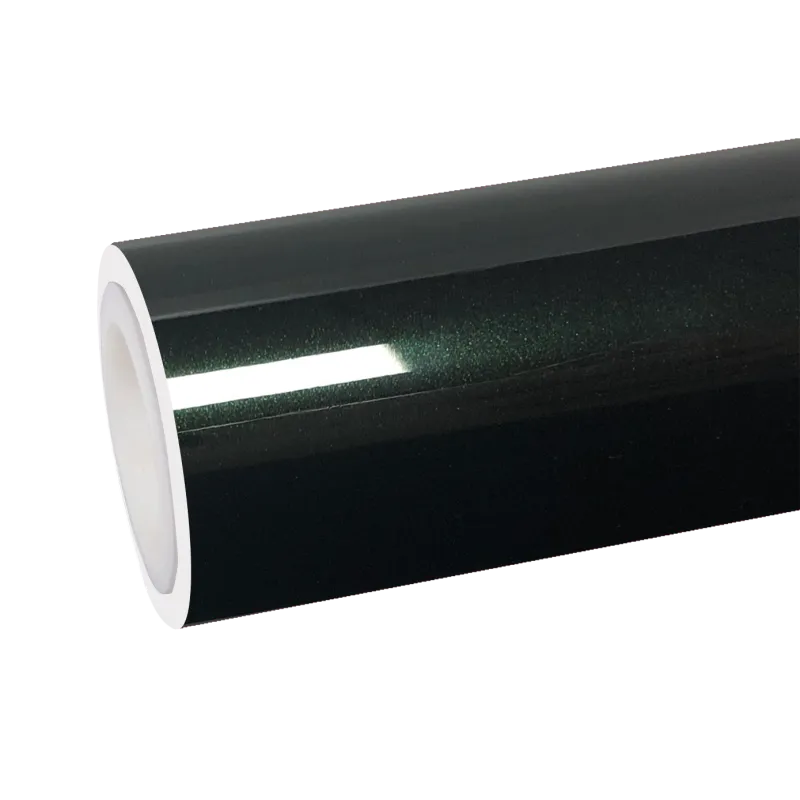 TPU Gloss Metallic Diamond Green Car Vinyl Wrap