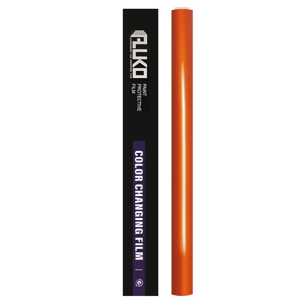 TPU Gloss Metallic Fiery Orange Paint Protection Film