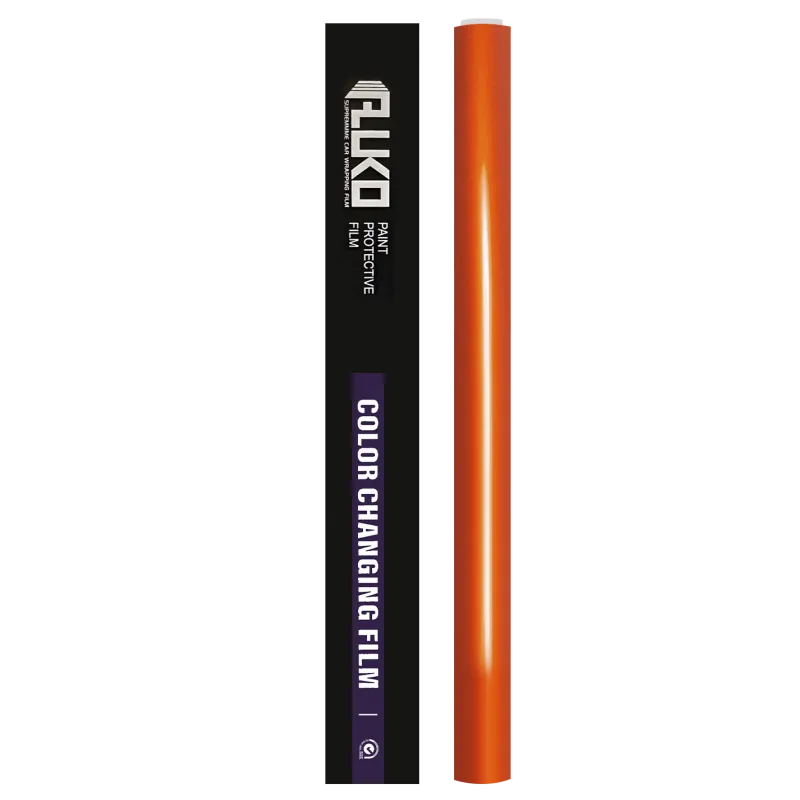TPU Gloss Metallic Fiery Orange Paint Protection Film