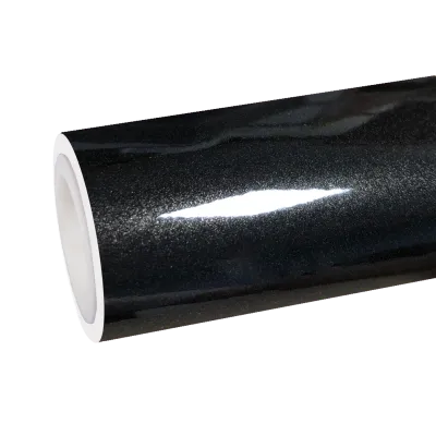 TPU Gloss Metallic Gold Black Car Vinyl Wrap 01