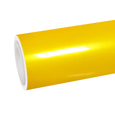 TPU Gloss Metallic Golden Yellow Car Vinyl Wrap   01