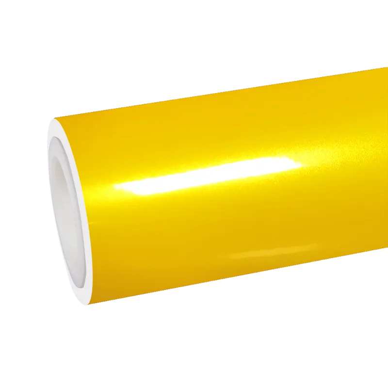 TPU Gloss Metallic Golden Yellow Paint Protection Film