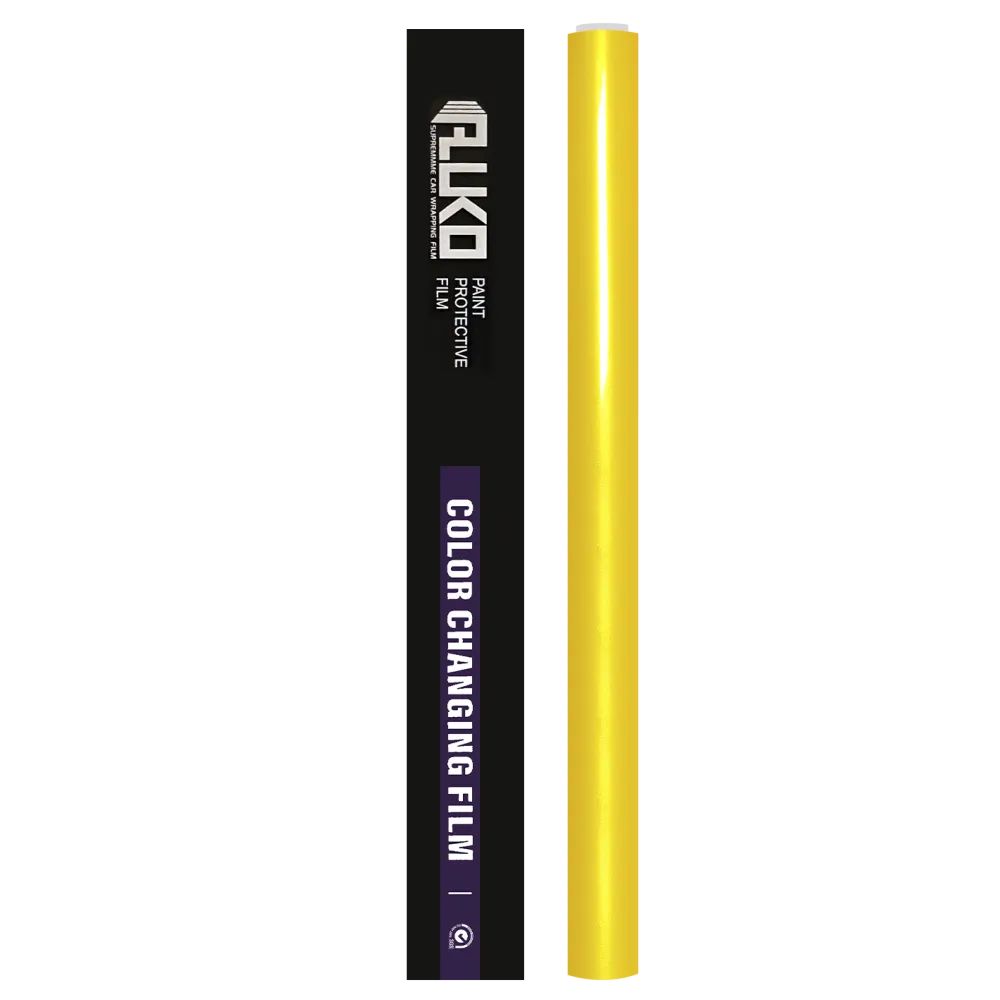 TPU Gloss Metallic Golden Yellow Paint Protection Film