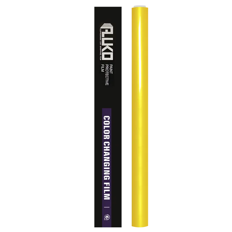TPU Gloss Metallic Golden Yellow Paint Protection Film