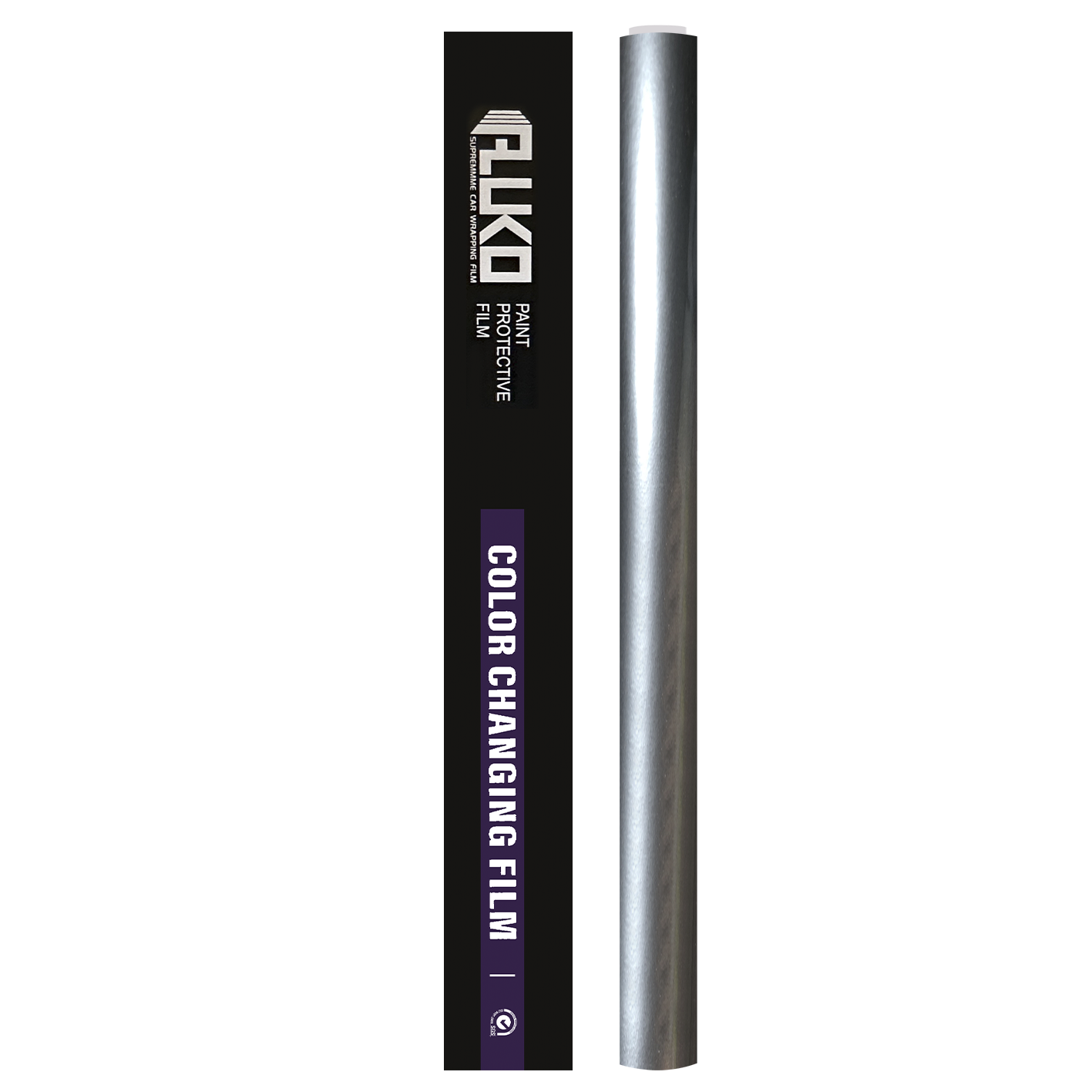 TPU Gloss Metallic Liquid Chrome Silver Colored PPF Paint Protection Film