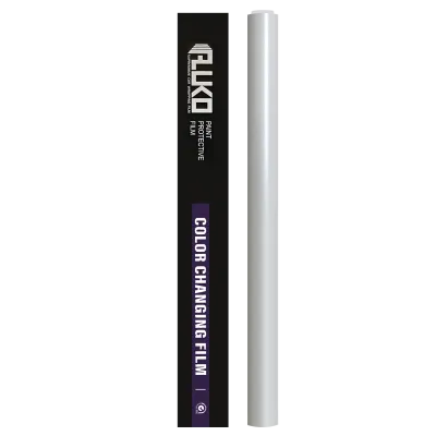TPU Gloss Metallic Metal White Car Vinyl Wrap 02