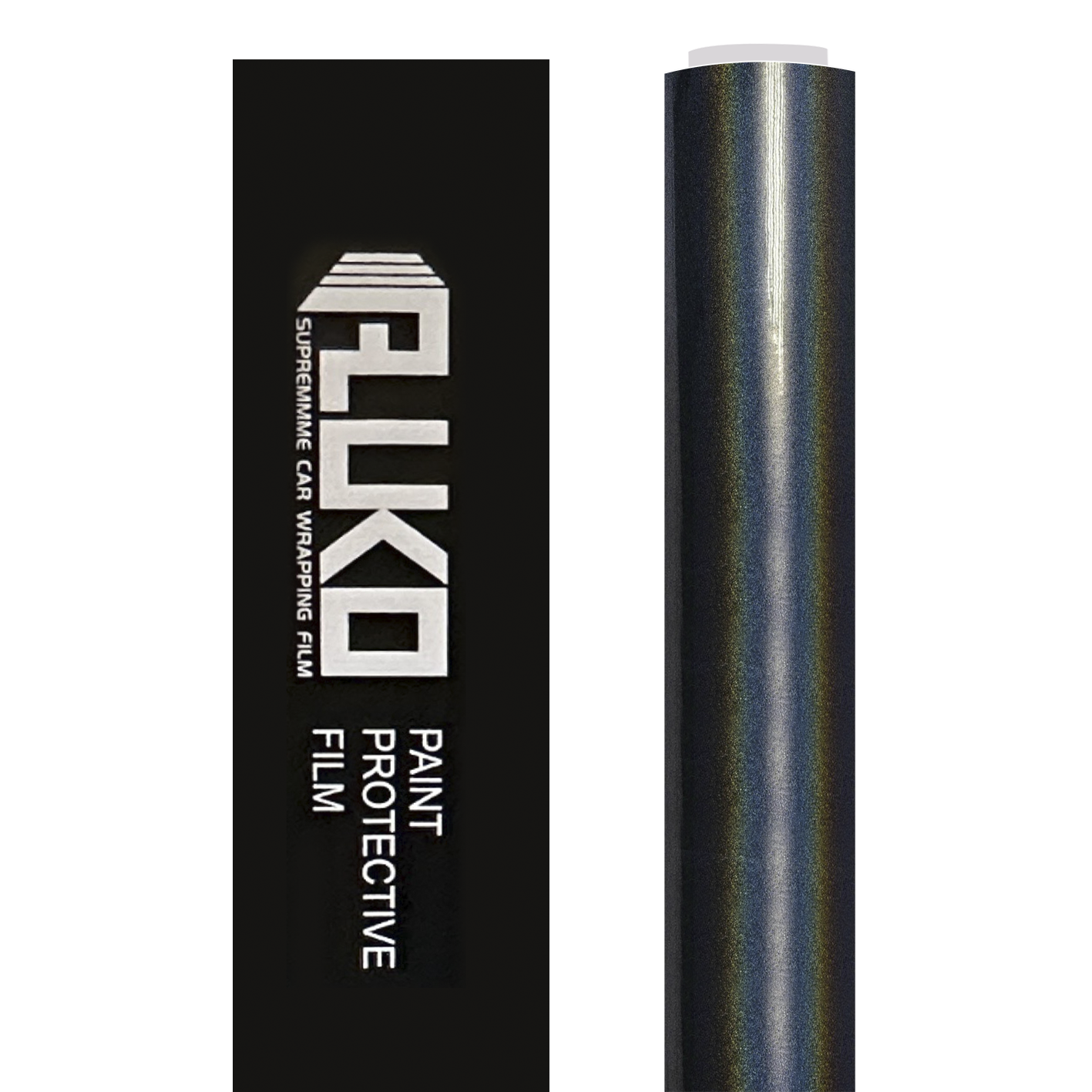 TPU Gloss Metallic Rainbow Laser Black Color PPF Paint Protection Film  