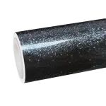 TPU Gloss Metallic Sparkle Glitter Black Car Vinyl Wrap
