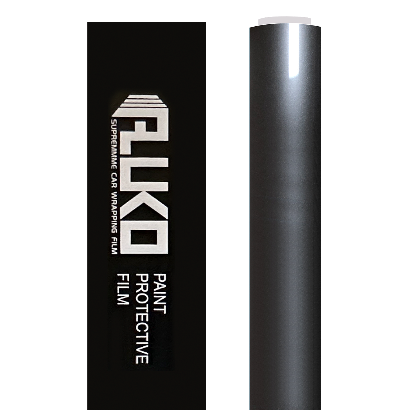 TPU Gloss Metallic Tungsten Black Colored PPF Paint Protection Film  