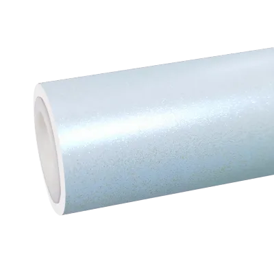 TPU Matte Metallic Chameleon Diamond Blue White Car Vinyl Wrap 01