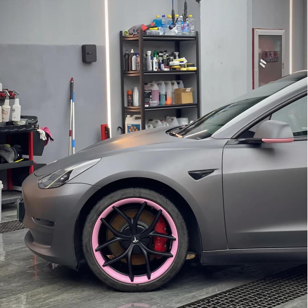 Matte Metallic Charcoal Grey Car Vinyl Wrap