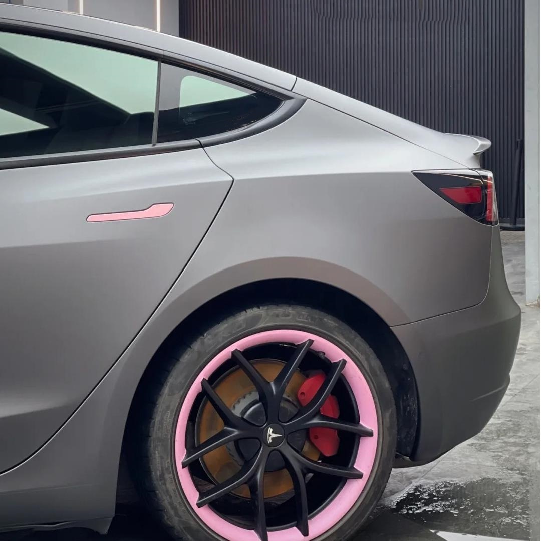 Matte Metallic Charcoal Grey Car Vinyl Wrap