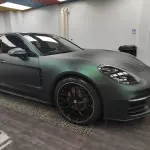 Matte Metallic Diamond Green Car Vinyl Wrap PET