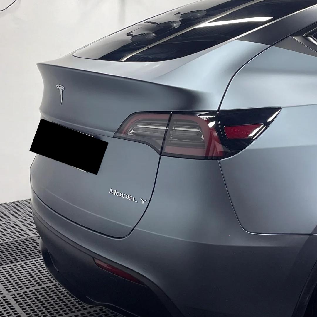 Matte Metallic Grey Blue Car Vinyl Wrap PET