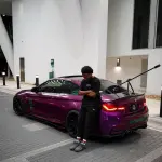 Gloss Metallic Grape Purple Car Vinyl Wrap PET