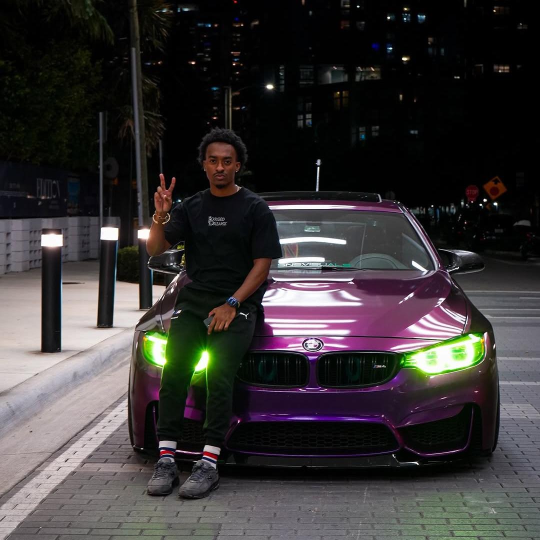 Gloss Metallic Grape Purple Car Vinyl Wrap PET