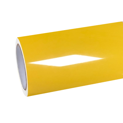 Gloss Racing Yellow Car Vinyl Wrap PET 01